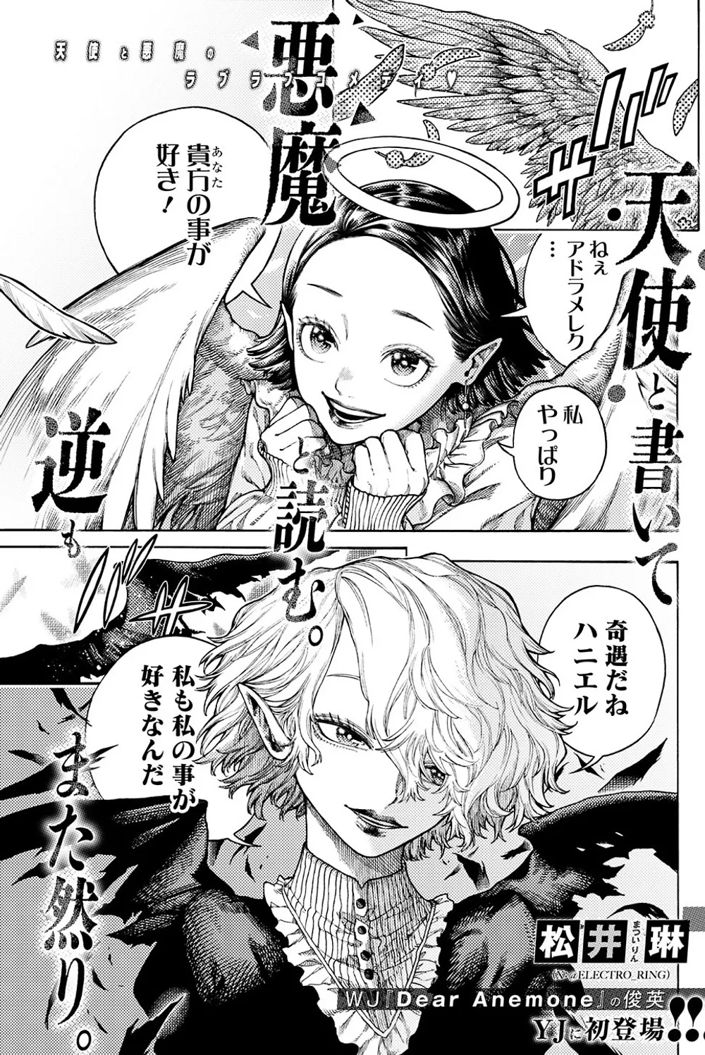 「天使と書いて悪魔と読む。逆もまた然り。」表紙