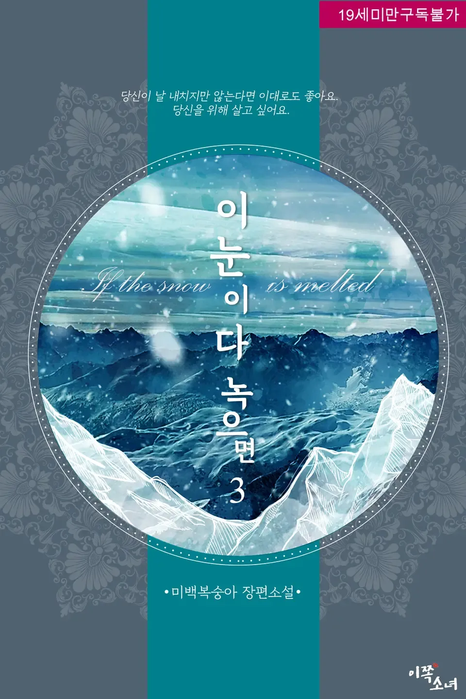 「이 눈이 다 녹으면」表紙