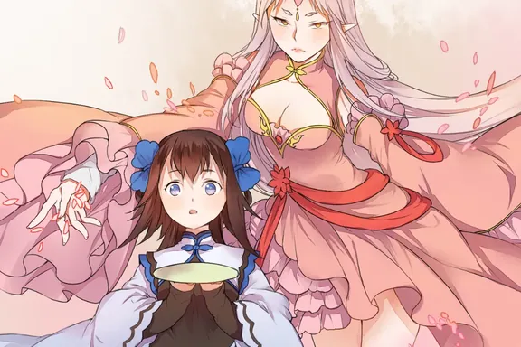 桃の花が燃える