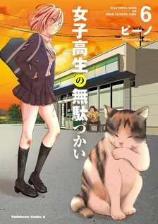 女子高生の無駄づかい、6巻表紙