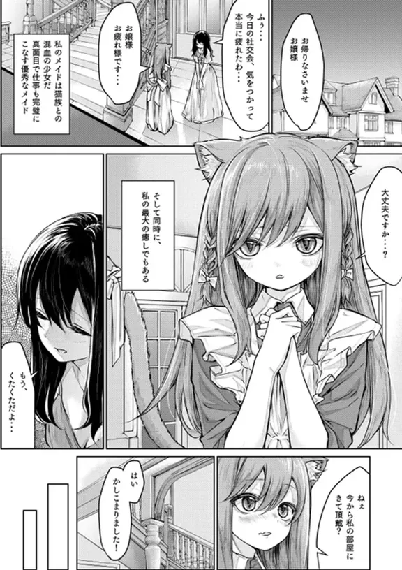 猫耳メイドさんとお嬢様