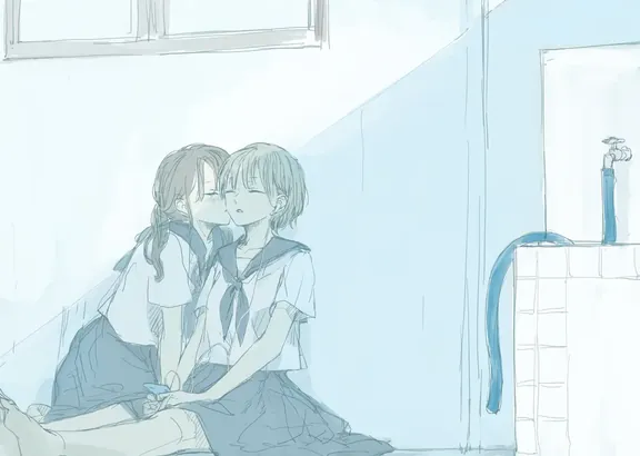 プールサイドにて