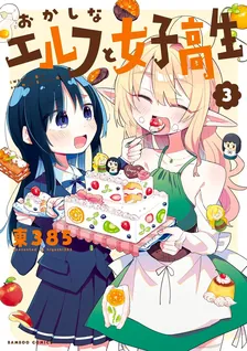 おかしなエルフと女子高生、3巻表紙